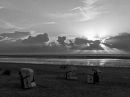 the beach of Spiekeroog island photo