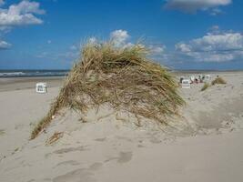 en la playa de spiekeroog foto