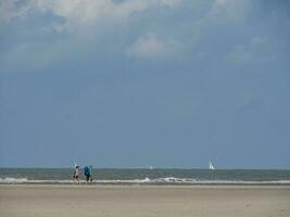 spiekeroog island in the north sea photo