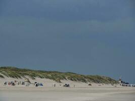 spiekeroog island in the north sea photo