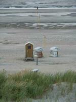 spiekeroog island in the north sea photo