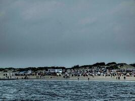 borkum isla en el norte mar foto