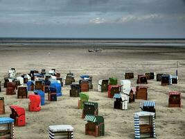 borkum isla en el norte mar foto