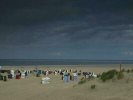 borkum isla en el norte mar foto