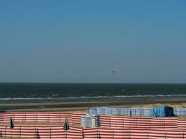 De Haan at the north sea in Belgium photo