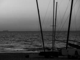 De Haan at the north sea in Belgium photo