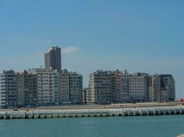 el ciudad de Ostende y el Belga costa foto