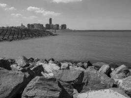 el ciudad de Ostende y el Belga costa foto