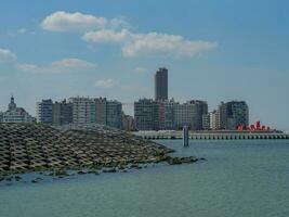 the city of Oostende and the belgian coast photo