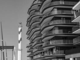 el ciudad de Ostende y el Belga costa foto