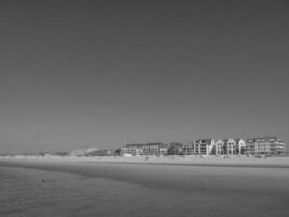 the beach of De Haan at the north sea photo