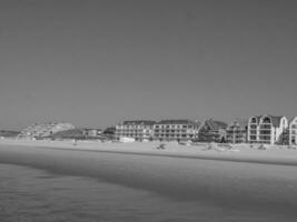 the beach of De Haan at the north sea photo