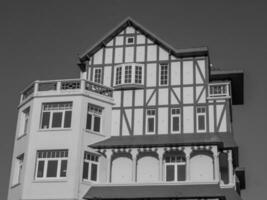 the beach of De Haan at the north sea photo