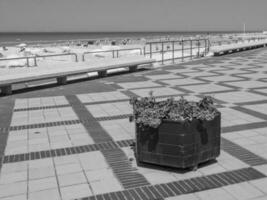 the beach of De Haan in Belgium photo