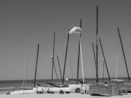 the beach of De Haan in Belgium photo