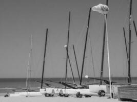 the beach of De Haan in Belgium photo