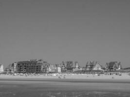 the beach of De Haan in Belgium photo