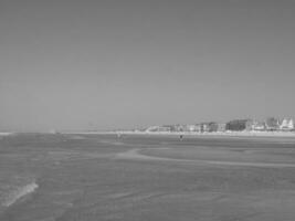 the beach of De Haan in Belgium photo