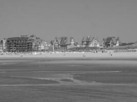 the beach of De Haan in Belgium photo