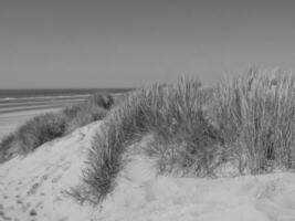 the beach of De Haan in Belgium photo