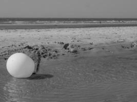 the beach of De Haan in Belgium photo