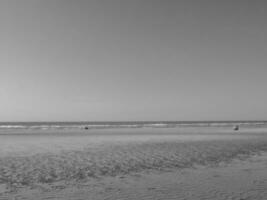 the beach of De Haan in Belgium photo