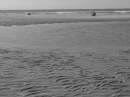 the beach of De Haan in Belgium photo