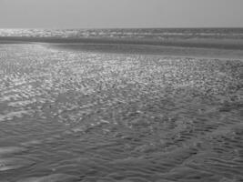 the beach of De Haan in Belgium photo