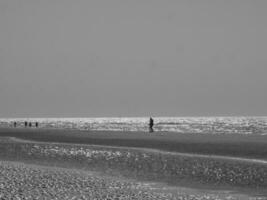 the beach of De Haan in Belgium photo