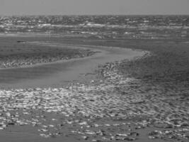 the beach of De Haan in Belgium photo