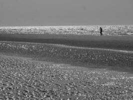 the beach of De Haan in Belgium photo