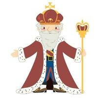 Medieval fairytale character. Kingdom theme. Vector file