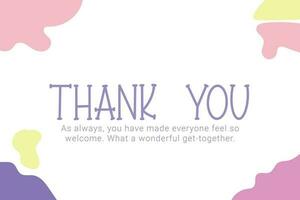 Thank You Card Templates A Simple Way to Show Your Gratitude vector