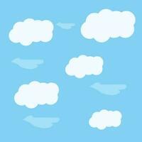 A cartoon drawing of clouds with the words - cloud -  on the bottom vector