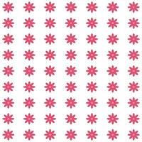 A pattern of pink flowers on a white background vector