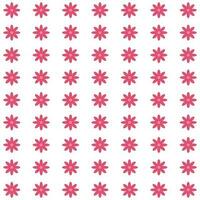 A pattern of pink flowers on a white background vector