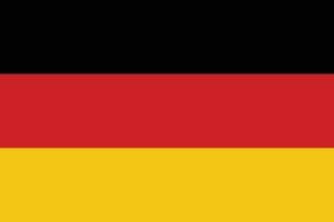 bandera de Alemania en oficial colores y proporción correctamente vector