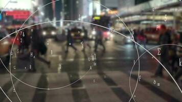 Collecting personal data information of people walking in the city video