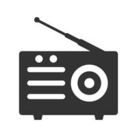 Radio listen icon vector