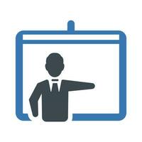 Business meeting icon vector