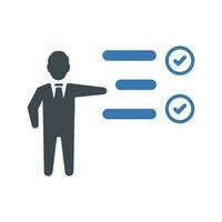 Complete task icon vector