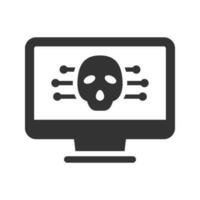 Computer hacking icon vector