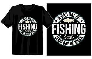 pescar Clásico t camisa diseño vector, Clásico pescar t camisa conjunto gráfico ilustración vector