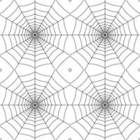 black white spiderweb seamless pattern vector