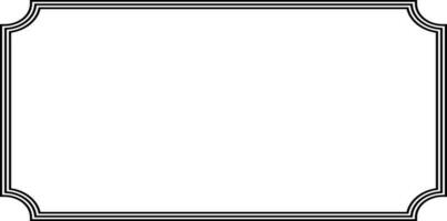 simple rectangular frame with copy space for text or design vector