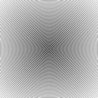 black white concentric circles pattern vector