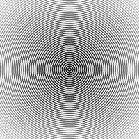 black white concentric circles pattern vector