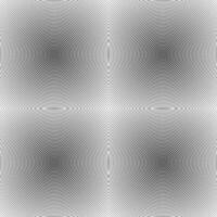 black white concentric circles pattern vector