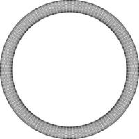 negro blanco circular marco con Copiar espacio vector