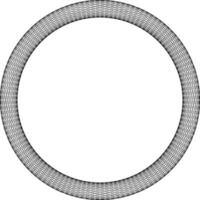 black white circular frame with copy space vector